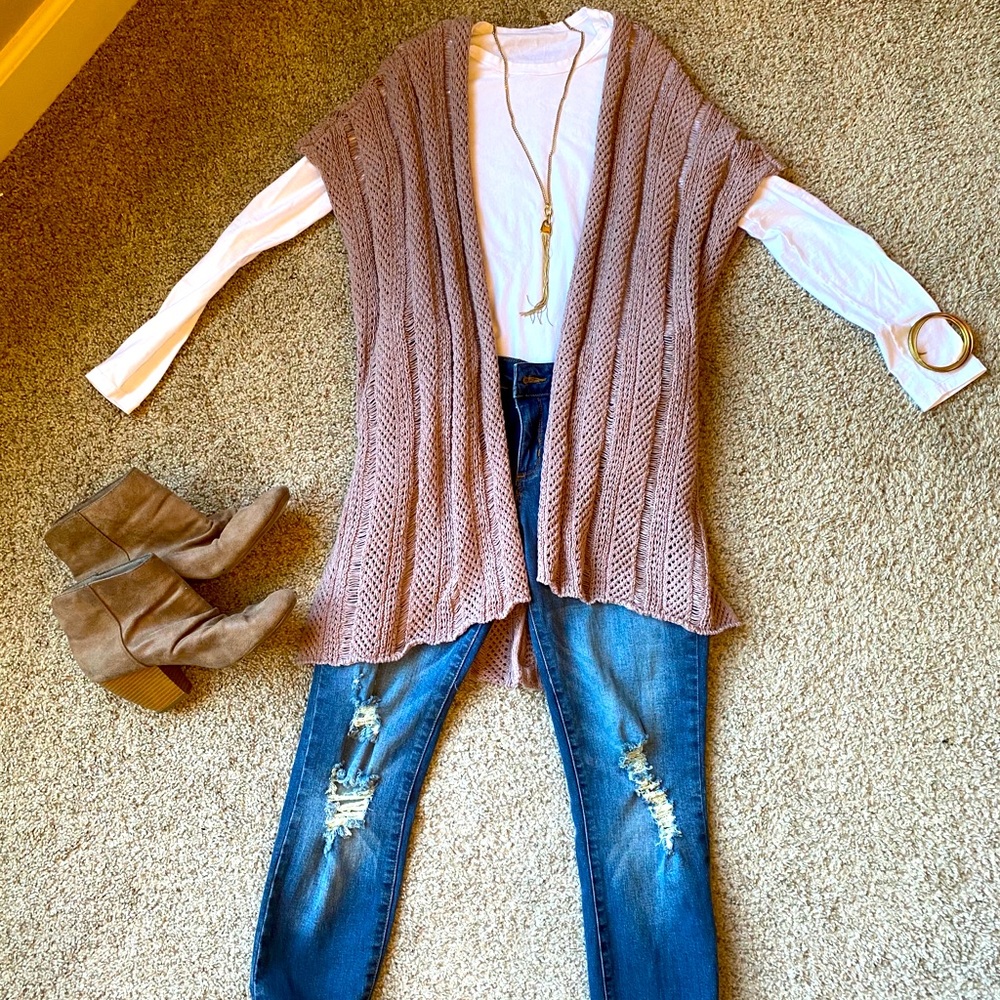 🌸American Eagle Open Knit Sweater / Cardigan